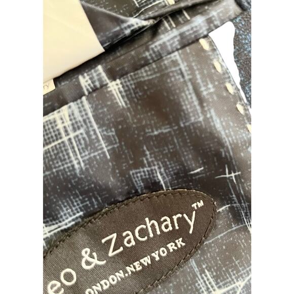 Leo & Zachary Boys Navy Black Check Suit Sport Jacket Blazer size 12 NWT - Picture 11 of 11